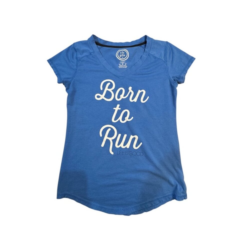 Life Is Good "Born To Run" fitted short sleeve size medium